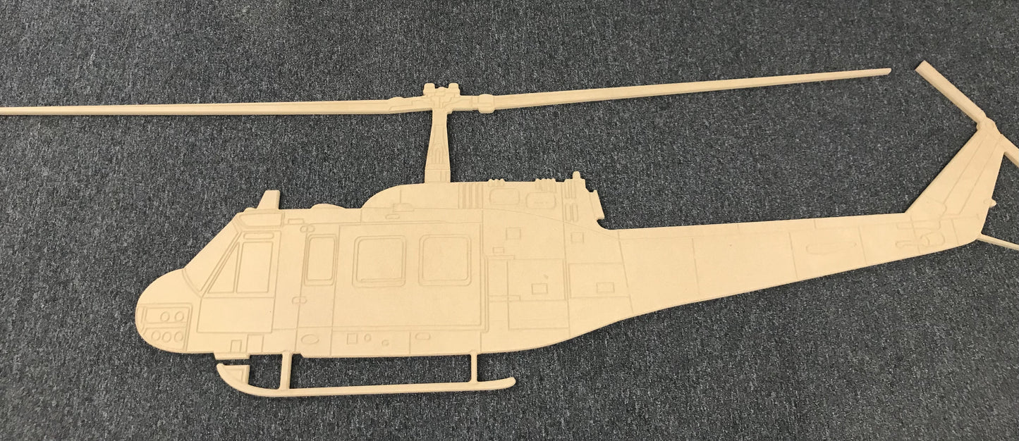 UH1 Huey MDF cutout 2000mm Long