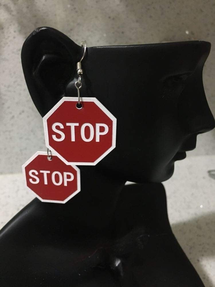 Stop Sign Earrings
