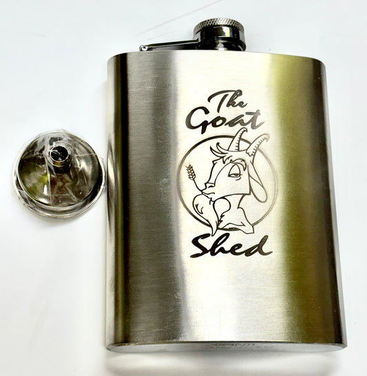 Laser Etched Stainless Hip Flask