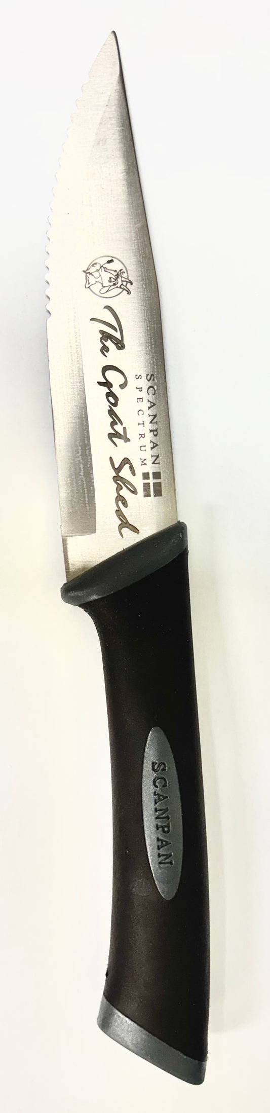 Goat Shed Laser Etched Stainless Steel Scanpan Steak Knife